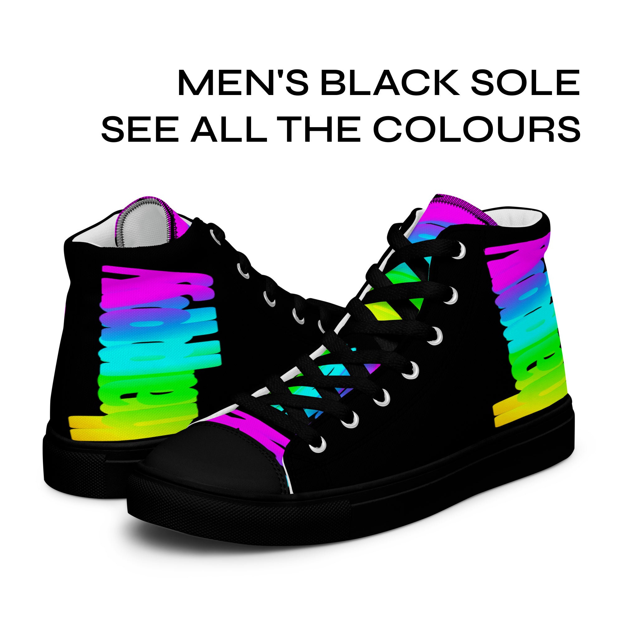 Next rainbow clearance high tops