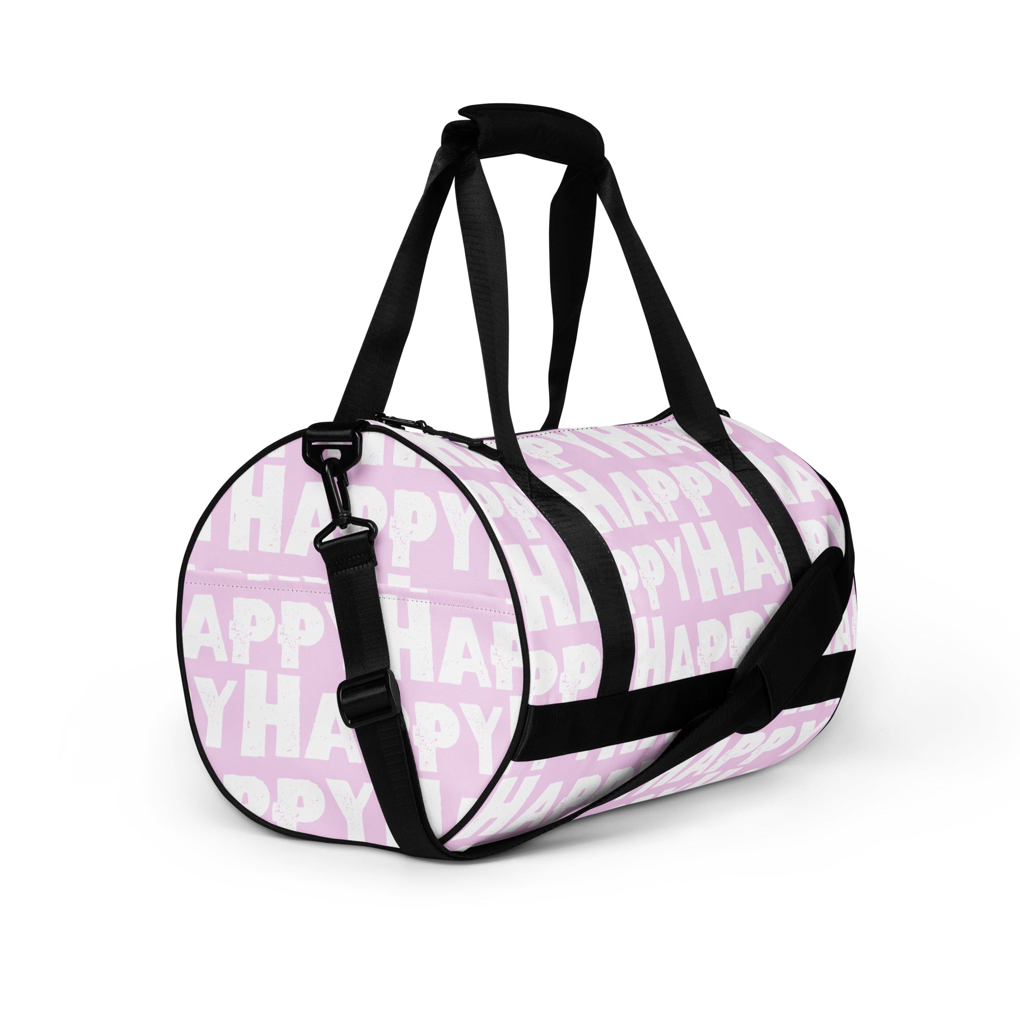 Black and pink store gym bag