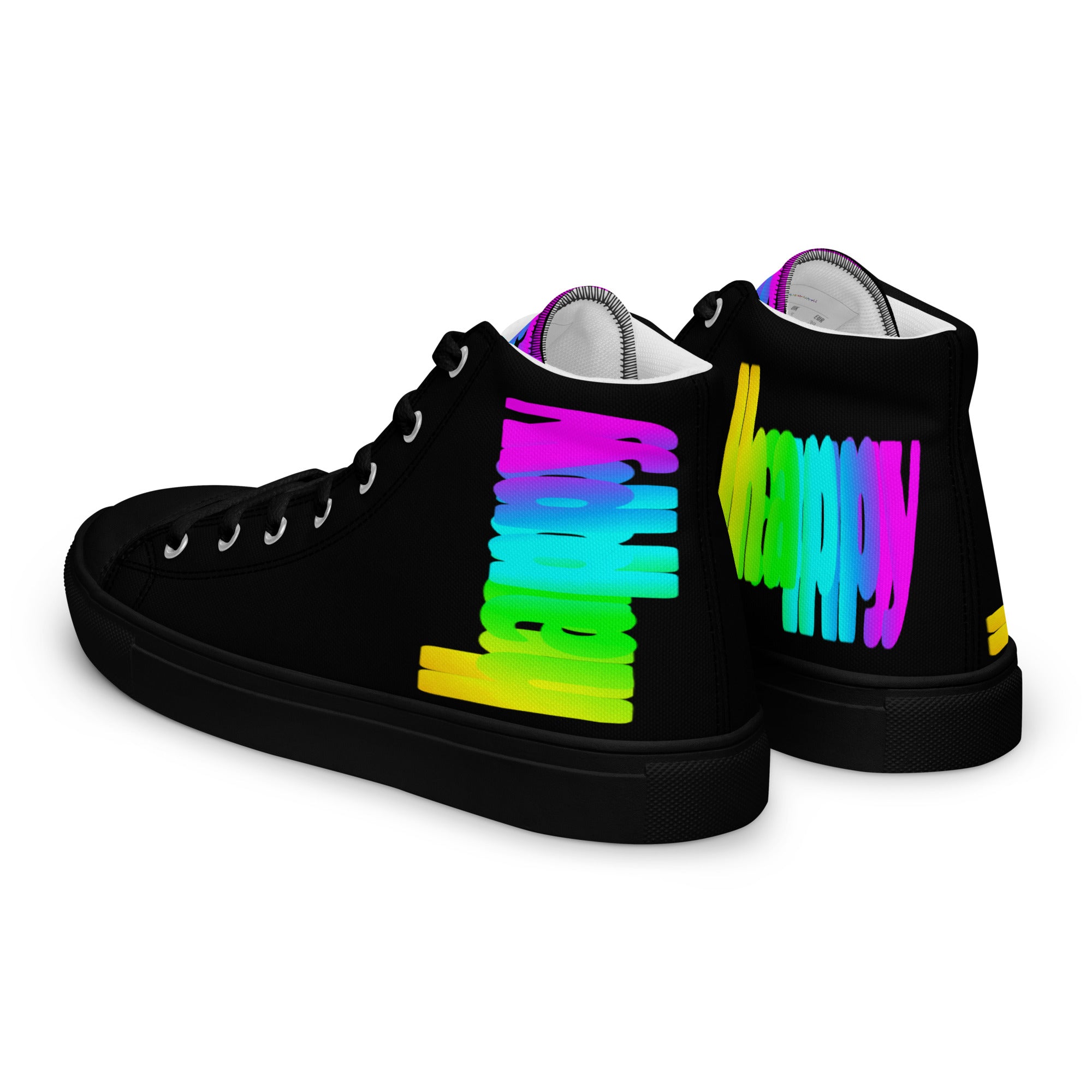 Rainbow sole fashion sneakers