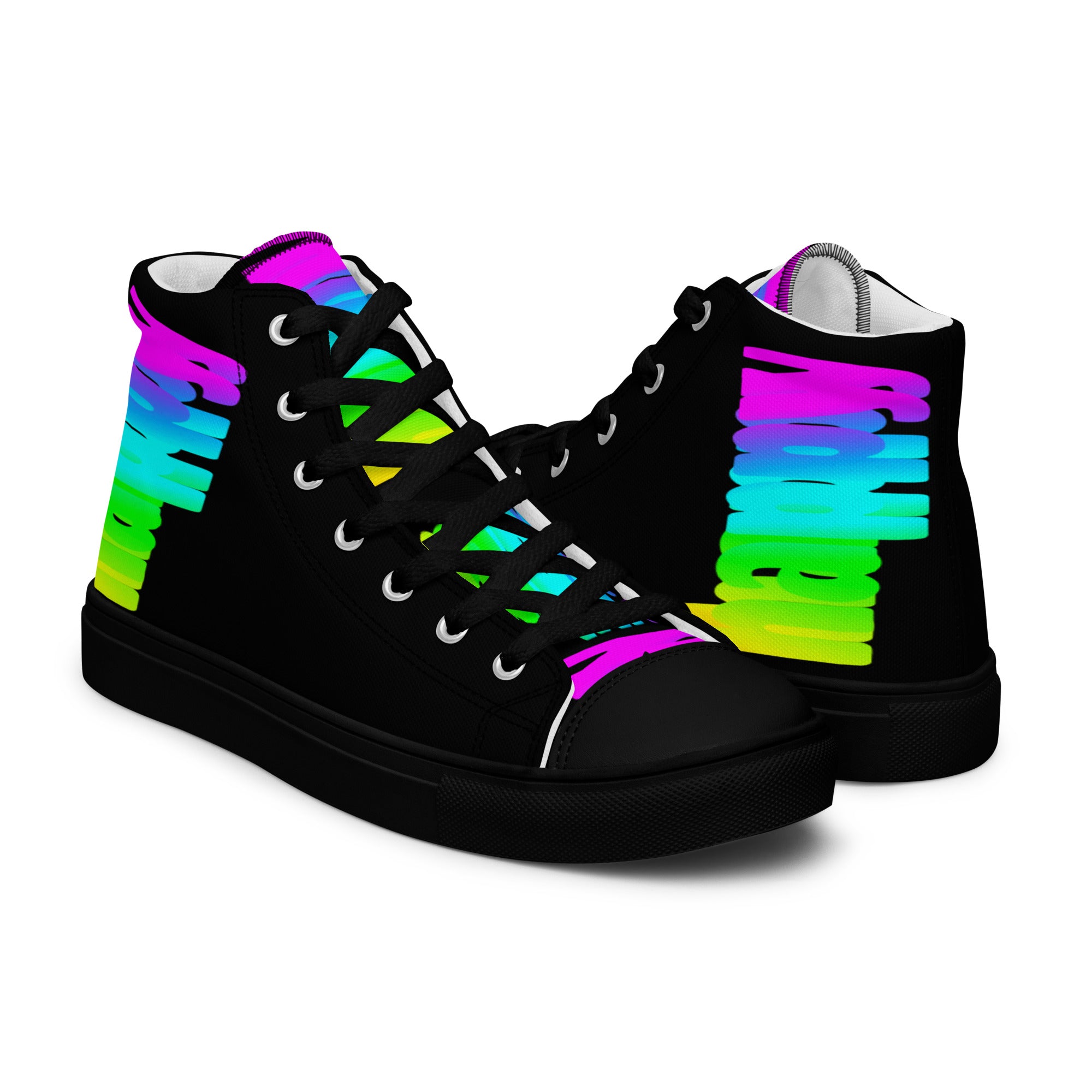 Happy Spiders Men’s High Top fashion Canvas Shoes