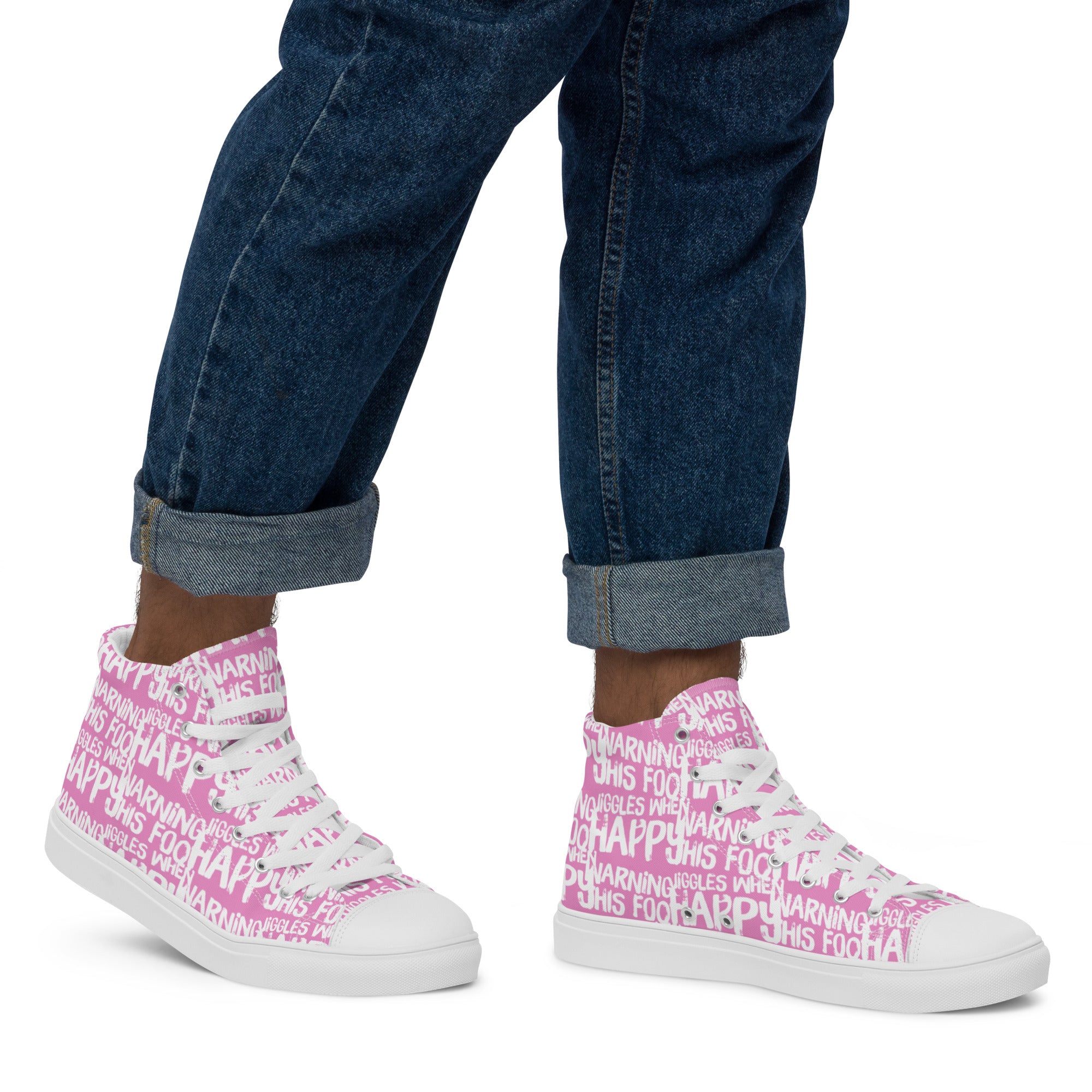 Mens pink canvas shoes fashion